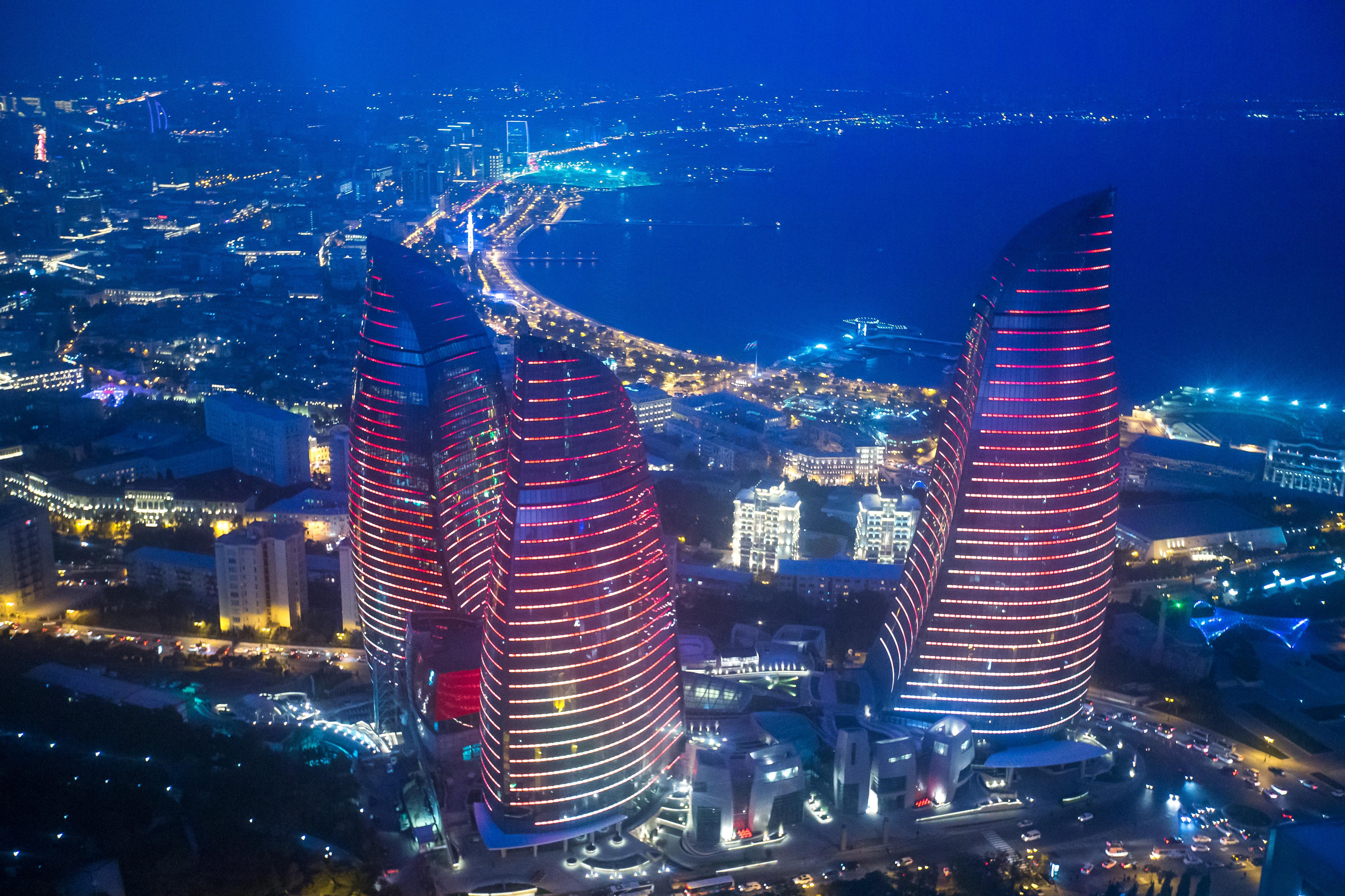 Hôtel Fairmont Baku, Flame Towers Extérieur photo